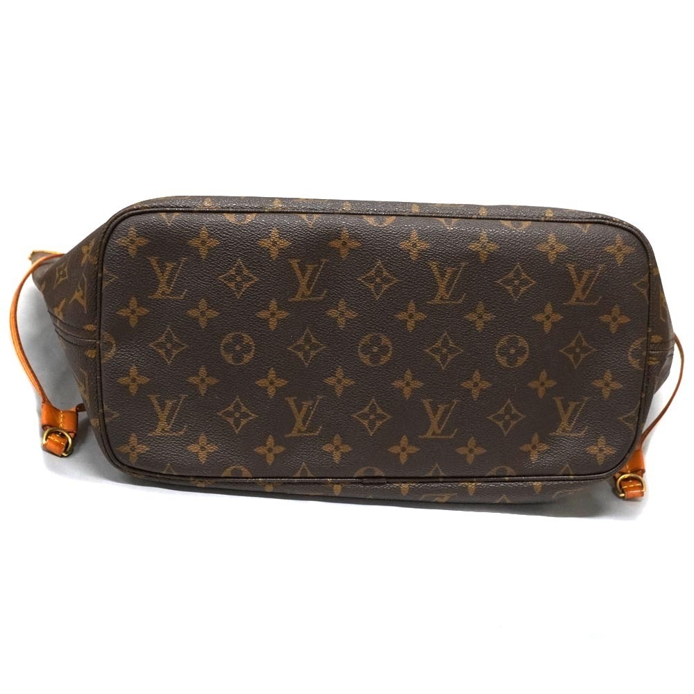 Louis Vuitton Neverfull Monogram Canvas Tote Bag Brown Beige - Picture 5 of 9